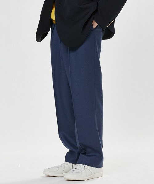 EDIFICE LA BOUCLE（エディフィスラブークル）の「【LA BOUCLE / ラブークル】ワンプリーツ フランネル イージーパンツ（その他パンツ・メンズ・ライトグレー/ブラック/カーキ/ブラウン系その他/コバルトブルー・3/1/2）」の14枚目の写真