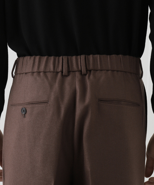 EDIFICE LA BOUCLE（エディフィスラブークル）の「【LA BOUCLE / ラブークル】ワンプリーツ フランネル イージーパンツ（その他パンツ・メンズ・ライトグレー/ブラック/カーキ/ブラウン系その他/コバルトブルー・3/1/2）」の15枚目の写真