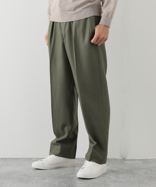 EDIFICE LA BOUCLE（エディフィスラブークル）の「【LA BOUCLE / ラブークル】ワンプリーツ フランネル イージーパンツ（その他パンツ・メンズ・ライトグレー/ブラック/カーキ/ブラウン系その他/コバルトブルー・3/1/2）」の11枚目の写真