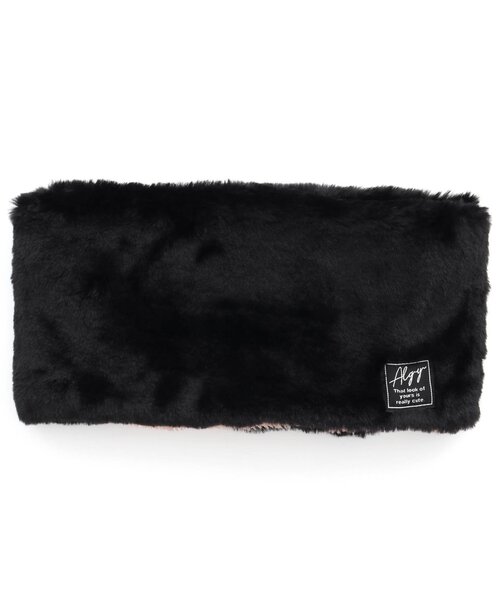 algy(アルジー)の「リバーシブルネックウォーマー(ネックウォーマー/スヌード・キッズ・ブラック/ミント・FREE)」の1枚目の写真