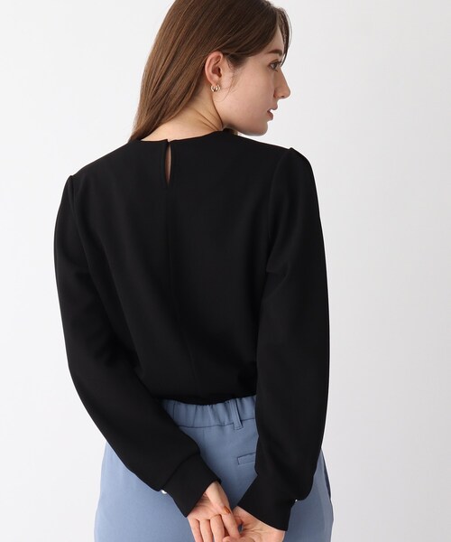 index（インデックス）の「◇カットジョーゼット ギャザーパールネック