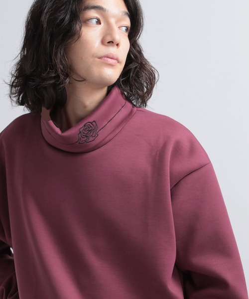 HARE（ハレ）の「ラインシシュウオフタートルスウェット(HARE)（スウェット・メンズ・ライトグレー/ブラック/バーガンディー/グレー系その他・FREE）」の19枚目の写真