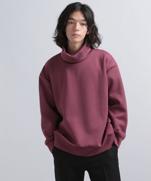 HARE（ハレ）の「ラインシシュウオフタートルスウェット(HARE)（スウェット・メンズ・ライトグレー/ブラック/バーガンディー/グレー系その他・FREE）」の16枚目の写真