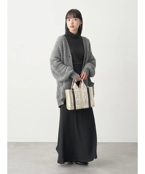 earth music&ecology（アースミュージックアンドエコロジー）の「シアータートルネックプルオーバー（Tシャツ/カットソー・レディース・ラベンダー/ベージュ/グリーン系その他3/サーモンピンク/オフホワイト/ブラック・M/S）」の14枚目の写真