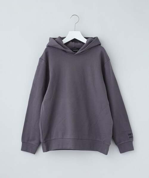 UNTITLED（アンタイトル）の「◆【WORLD for the World】ロゴプリントパーカー（パーカー・レディース・ブラック/チャコールグレー/ナチュラル・04/02/00）」の5枚目の写真