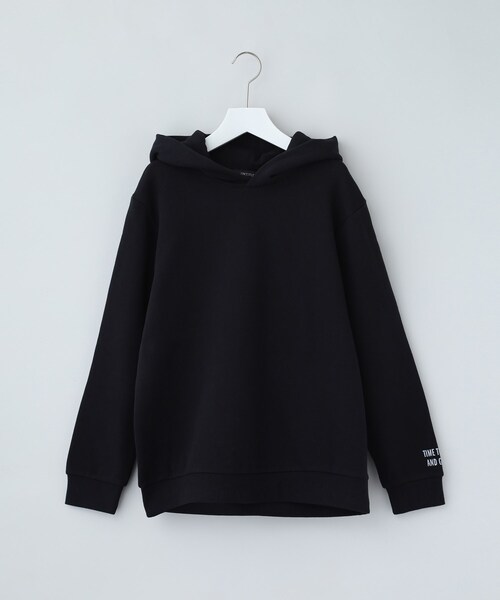 UNTITLED（アンタイトル）の「◆【WORLD for the World】ロゴプリントパーカー（パーカー・レディース・ブラック/チャコールグレー/ナチュラル・04/02/00）」の4枚目の写真