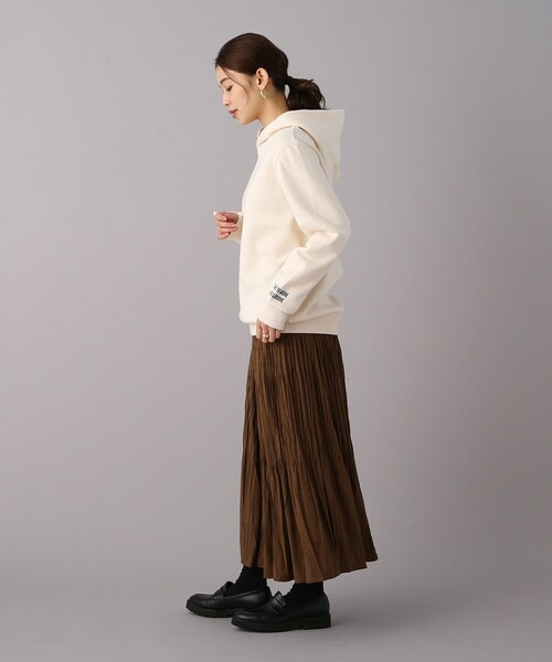 UNTITLED（アンタイトル）の「◆【WORLD for the World】ロゴプリントパーカー（パーカー・レディース・ブラック/チャコールグレー/ナチュラル・04/02/00）」の17枚目の写真