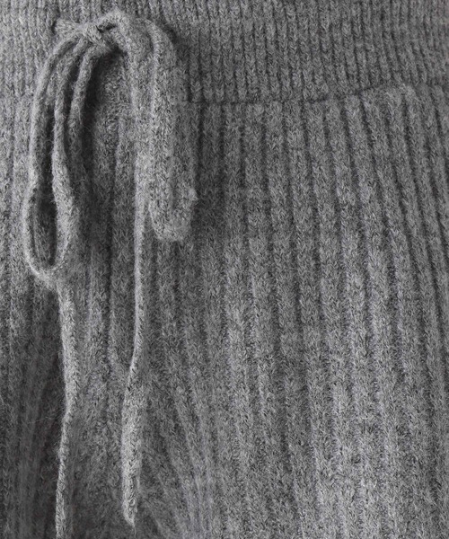 Heather（ヘザー）の「起毛ニットリブショートパンツ　179471（その他パンツ・レディース・ブラウン/アイボリー/グレー・FREE）」の4枚目の写真