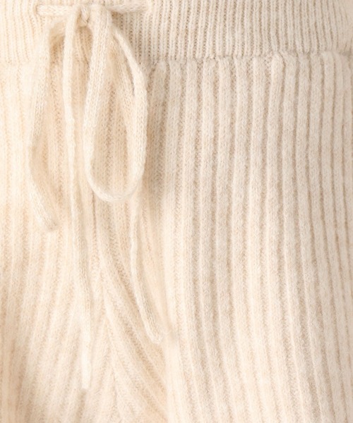Heather Knit Shorts ニットショートパンツ ブラウン Heather（ヘザー）の「起毛ニットリブショートパンツ 179471