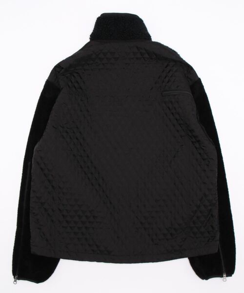 soe(ソーイ)の「Soe/ソーイ/Patchwork Boa Jacket(その他アウター・メンズ・ブラック/ベージュ・2)」の3枚目の写真
