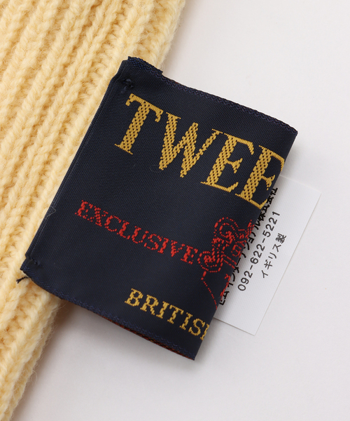 TWEED MILL（ツイードミル）の「【TWEEDMILL/ツイードミル】 Rib Hood：バラクラバ（ニットキャップ/ビーニー・レディース・ベージュ/イエロー/グリーン・FREE）」の14枚目の写真