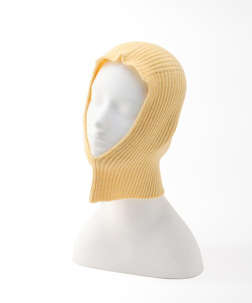 TWEED MILL（ツイードミル）の「【TWEEDMILL/ツイードミル】 Rib Hood：バラクラバ（ニットキャップ/ビーニー・レディース・ベージュ/イエロー/グリーン・FREE）」の21枚目の写真