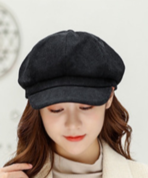 gossip！ロサンゼルス（ゴシップロサンゼルス）の「コーデュロイ・キャスケット（キャスケット・レディース・ブラック・FREE）」の3枚目の写真
