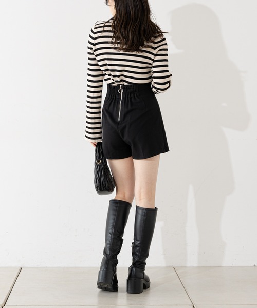 Chico（チコ）の「首刺繍ハイネックリブトップス（ニット/セーター・レディース・ブルー/ブラック系その他2/ブルー系その他2/アイボリー/ブラック・FREE）」の10枚目の写真