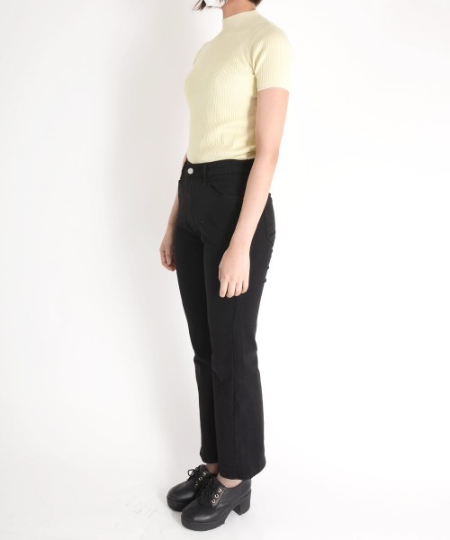 urge:(アージコロン )の「【URGE:】ハイウエスト デニムフレアパンツ(デニムパンツ・レディース・ブラック・MEDIUM/LARGE/X-LARGE/SMALL)」の9枚目の写真