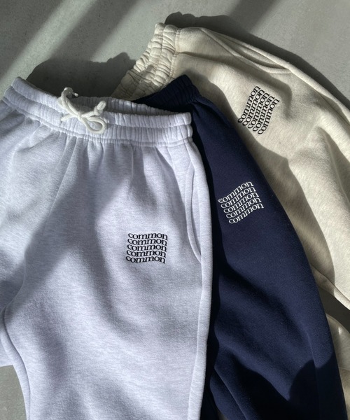 CANAL JEAN（キャナルジーン）の「RCW BLUE LABEL(ブルーレーベル) "common"刺繍裏起毛スウェットパンツ（スウェットパンツ・レディース・オートミール/ネイビー/ライトグレー・36/38）」の15枚目の写真