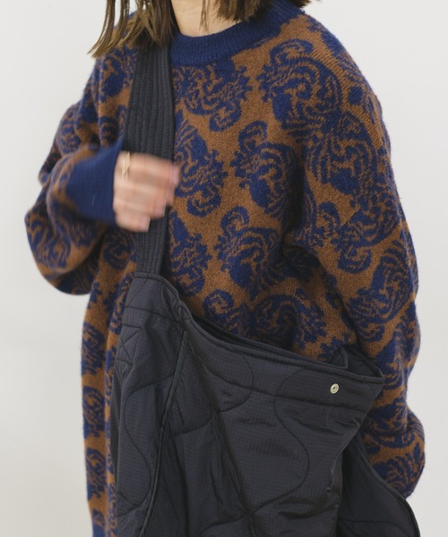 WHIMSIC（ウィムジック）の「【UNISEX】キルティングニュースペーパーバッグ（ショルダーバッグ・メンズ・ブラック/オリーブ・FREE）」の15枚目の写真