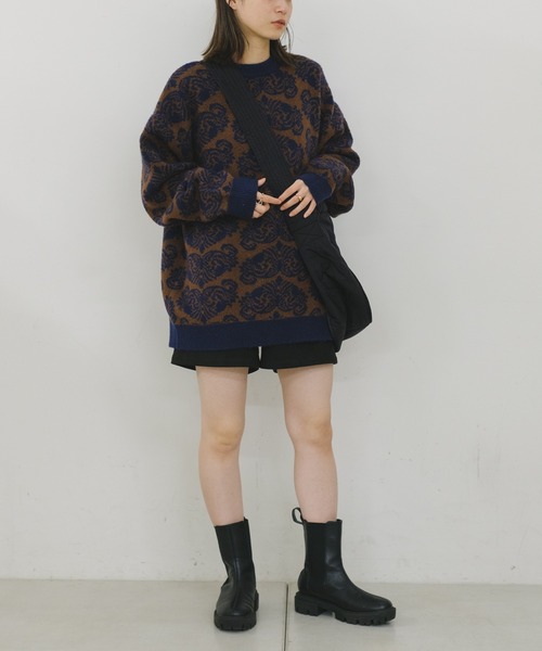 WHIMSIC（ウィムジック）の「【UNISEX】キルティングニュースペーパーバッグ（ショルダーバッグ・メンズ・ブラック/オリーブ・FREE）」の17枚目の写真