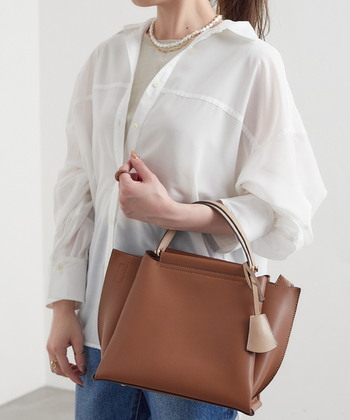 MIAN (ミアン)の「【MIAN/ミアン】 2WAYハンドバッグ(ハンドバッグ・レディース・ピンク/ブラウン/ブラック・FREE)」の10枚目の写真