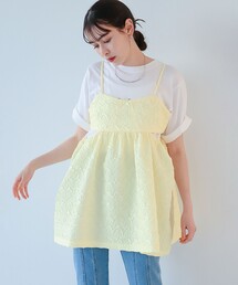 Ray BEAMS | フクレJAQカットアウトキャミ(キャミソール)