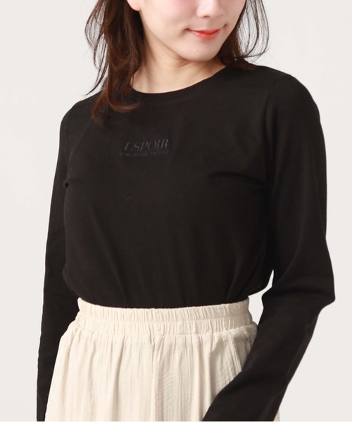 archives(アルシーヴ)の「アソート刺繍ロンT(Tシャツ/カットソー・レディース・ブラック/オフホワイト/チャコールグレー/ホワイト・MEDIUM)」の4枚目の写真