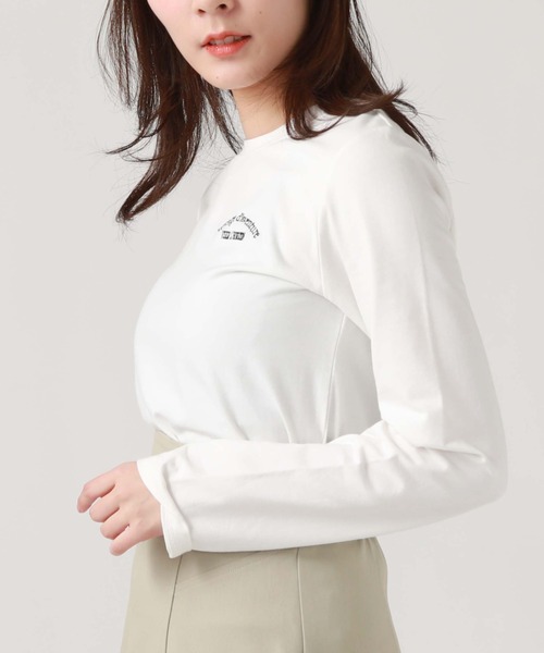 archives(アルシーヴ)の「アソート刺繍ロンT(Tシャツ/カットソー・レディース・ブラック/オフホワイト/チャコールグレー/ホワイト・MEDIUM)」の12枚目の写真