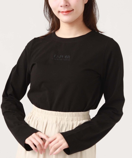 archives(アルシーヴ)の「アソート刺繍ロンT(Tシャツ/カットソー・レディース・ブラック/オフホワイト/チャコールグレー/ホワイト・MEDIUM)」の15枚目の写真