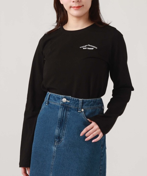 archives(アルシーヴ)の「アソート刺繍ロンT(Tシャツ/カットソー・レディース・ブラック/オフホワイト/チャコールグレー/ホワイト・MEDIUM)」の20枚目の写真
