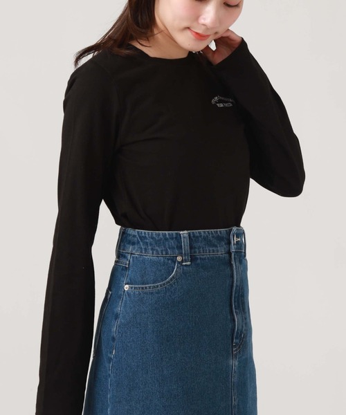 archives(アルシーヴ)の「アソート刺繍ロンT(Tシャツ/カットソー・レディース・ブラック/オフホワイト/チャコールグレー/ホワイト・MEDIUM)」の21枚目の写真