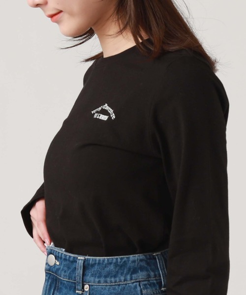 archives(アルシーヴ)の「アソート刺繍ロンT(Tシャツ/カットソー・レディース・ブラック/オフホワイト/チャコールグレー/ホワイト・MEDIUM)」の22枚目の写真