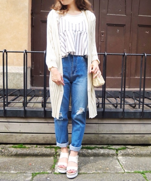 Chico(チコ)の「破れデニムパンツ(その他パンツ・レディース・ネイビー/ブルー・MEDIUM/SMALL)」の18枚目の写真