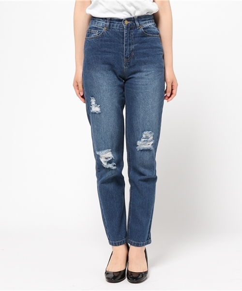 Chico(チコ)の「破れデニムパンツ(その他パンツ・レディース・ネイビー/ブルー・MEDIUM/SMALL)」の15枚目の写真