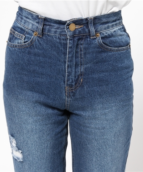 Chico(チコ)の「破れデニムパンツ(その他パンツ・レディース・ネイビー/ブルー・MEDIUM/SMALL)」の9枚目の写真