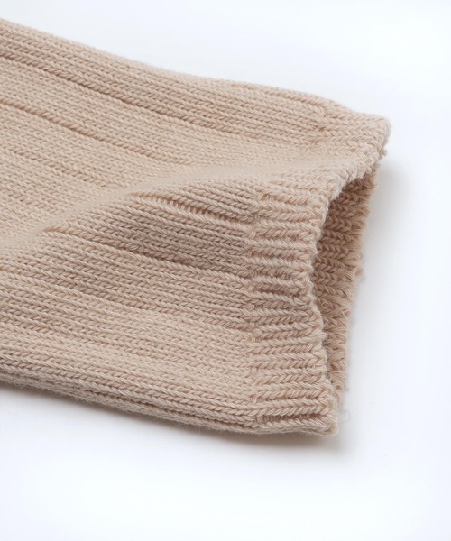 andme(アンドミー)の「エンブロイダリーロゴリブソックス(ソックス/靴下・レディース・ライム/ピンク/ホワイト/ベージュ/ブルー・23-25cm)」の12枚目の写真