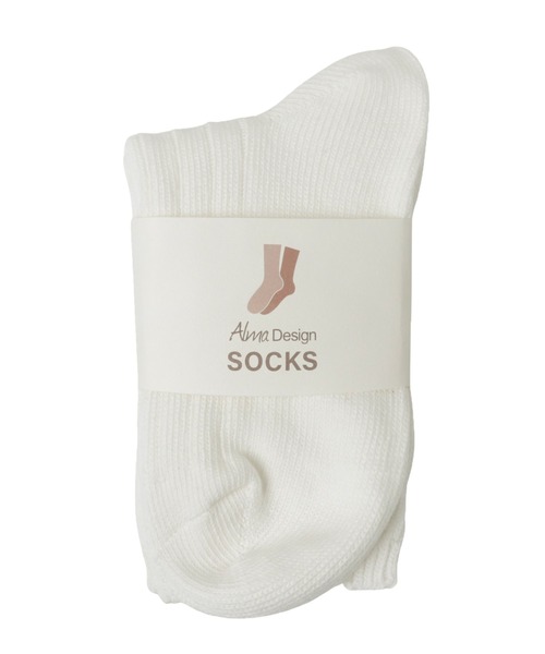 andme(アンドミー)の「エンブロイダリーロゴリブソックス(ソックス/靴下・レディース・ライム/ピンク/ホワイト/ベージュ/ブルー・23-25cm)」の18枚目の写真