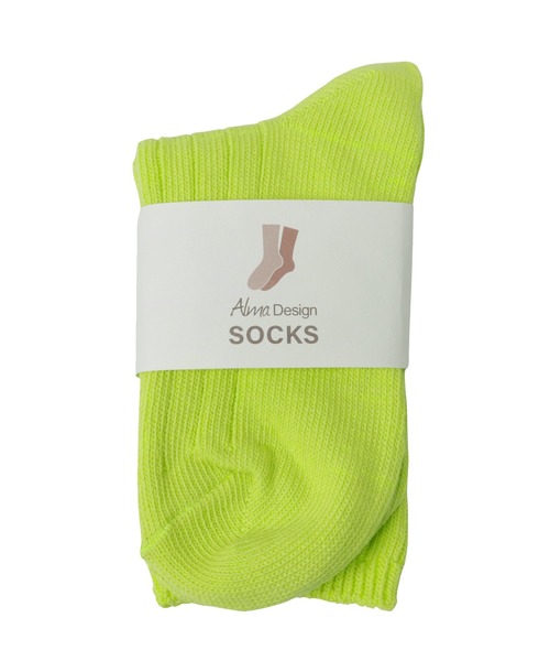 andme(アンドミー)の「エンブロイダリーロゴリブソックス(ソックス/靴下・レディース・ライム/ピンク/ホワイト/ベージュ/ブルー・23-25cm)」の21枚目の写真