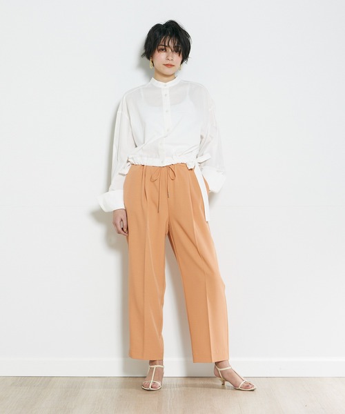 INED CLARO（イネドクラロ）の「カラーイージーパンツ（その他パンツ・レディース・オレンジ/イエロー/グリーン・フリー）」の4枚目の写真