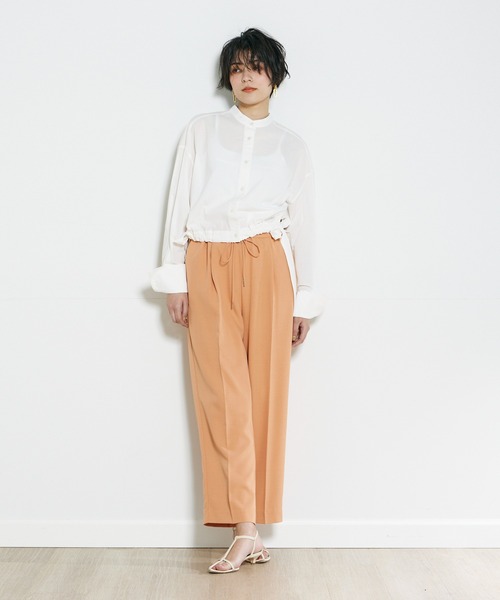 INED CLARO（イネドクラロ）の「カラーイージーパンツ（その他パンツ・レディース・オレンジ/イエロー/グリーン・フリー）」の6枚目の写真