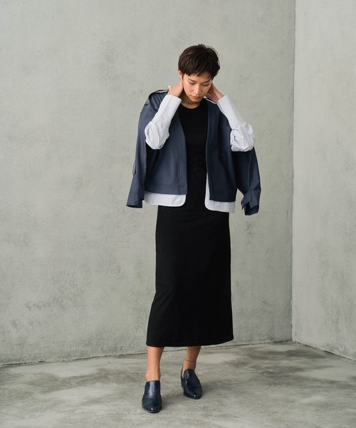 Maisones.(メゾネス)の「Muti-way Layered Trench Coat | Multi-way レイヤードトレンチ(トレンチコート・レディース・ネイビー/ベージュ・2/1)」の18枚目の写真