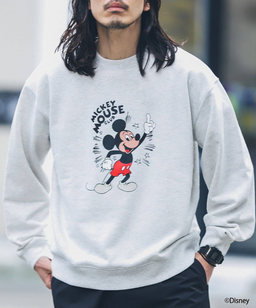 MICKEY MOUSE（ミッキーマウス）の「Disney100/ミッキーマウス/スウェット（スウェット・メンズ・チャコールグレー/グレー/グリーン系その他・MEDIUM/LARGE）」の12枚目の写真