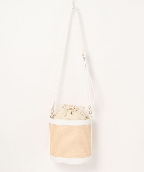 SMIR NASLI（サミールナスリ）の「ビスキー無地バケットショルダーバッグ（ショルダーバッグ・レディース・ブラウン/ホワイト/ブラック・9）」の19枚目の写真