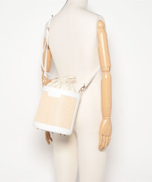 SMIR NASLI（サミールナスリ）の「ビスキー無地バケットショルダーバッグ（ショルダーバッグ・レディース・ブラウン/ホワイト/ブラック・9）」の22枚目の写真