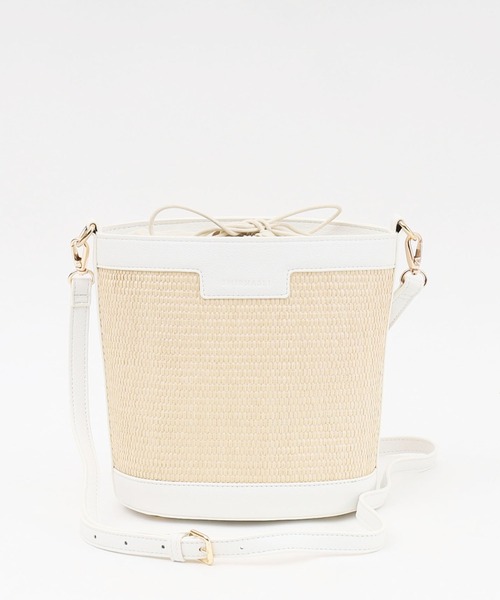 SMIR NASLI（サミールナスリ）の「ビスキー無地バケットショルダーバッグ（ショルダーバッグ・レディース・ブラウン/ホワイト/ブラック・9）」の4枚目の写真