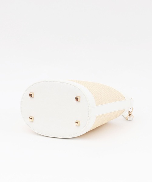 SMIR NASLI（サミールナスリ）の「ビスキー無地バケットショルダーバッグ（ショルダーバッグ・レディース・ブラウン/ホワイト/ブラック・9）」の7枚目の写真