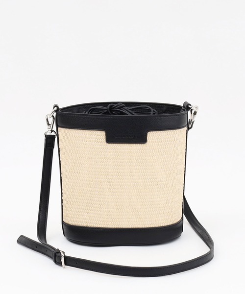 SMIR NASLI（サミールナスリ）の「ビスキー無地バケットショルダーバッグ（ショルダーバッグ・レディース・ブラウン/ホワイト/ブラック・9）」の9枚目の写真