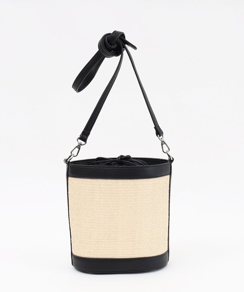 SMIR NASLI（サミールナスリ）の「ビスキー無地バケットショルダーバッグ（ショルダーバッグ・レディース・ブラウン/ホワイト/ブラック・9）」の11枚目の写真