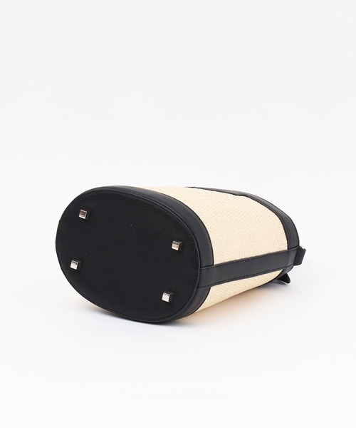 SMIR NASLI（サミールナスリ）の「ビスキー無地バケットショルダーバッグ（ショルダーバッグ・レディース・ブラウン/ホワイト/ブラック・9）」の12枚目の写真