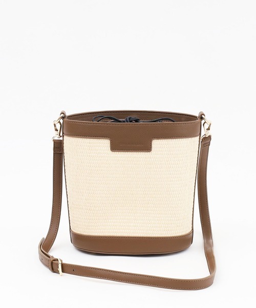 SMIR NASLI（サミールナスリ）の「ビスキー無地バケットショルダーバッグ（ショルダーバッグ・レディース・ブラウン/ホワイト/ブラック・9）」の15枚目の写真