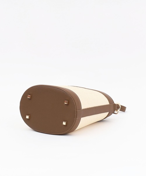 SMIR NASLI（サミールナスリ）の「ビスキー無地バケットショルダーバッグ（ショルダーバッグ・レディース・ブラウン/ホワイト/ブラック・9）」の18枚目の写真