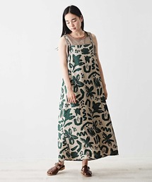 TOBILA | リネンレーヨンフラワープリントキャミワンピース(ワンピース)